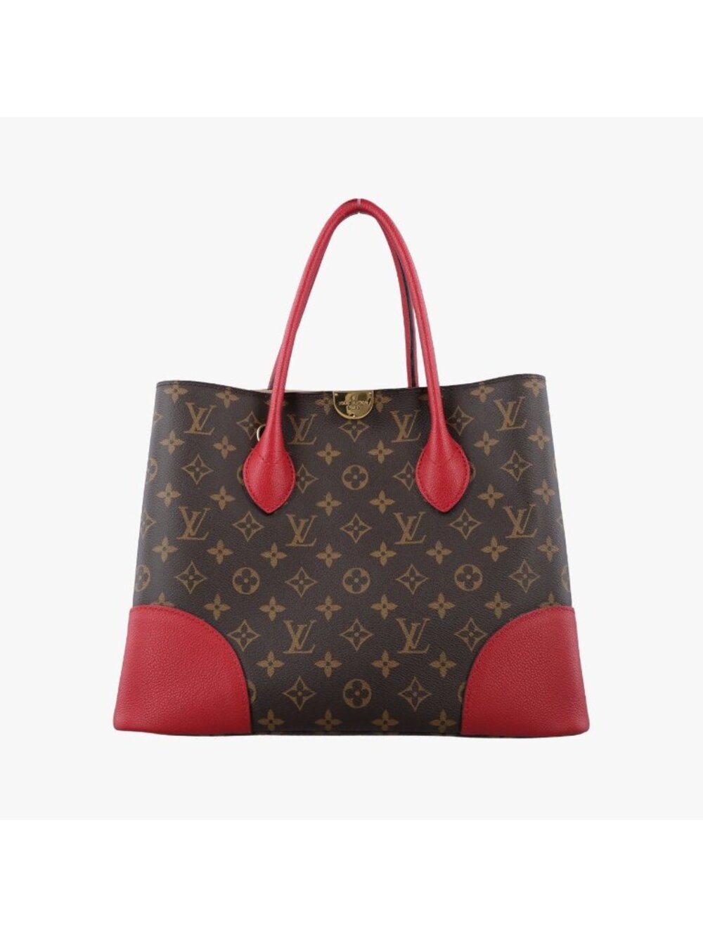 Louis Vuitton Flandrin Monogram Brown Cerise Canvas Calfskin
